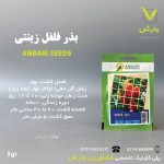 بذرگل فلفل زینتی عنبری بسته بندی خانگی
