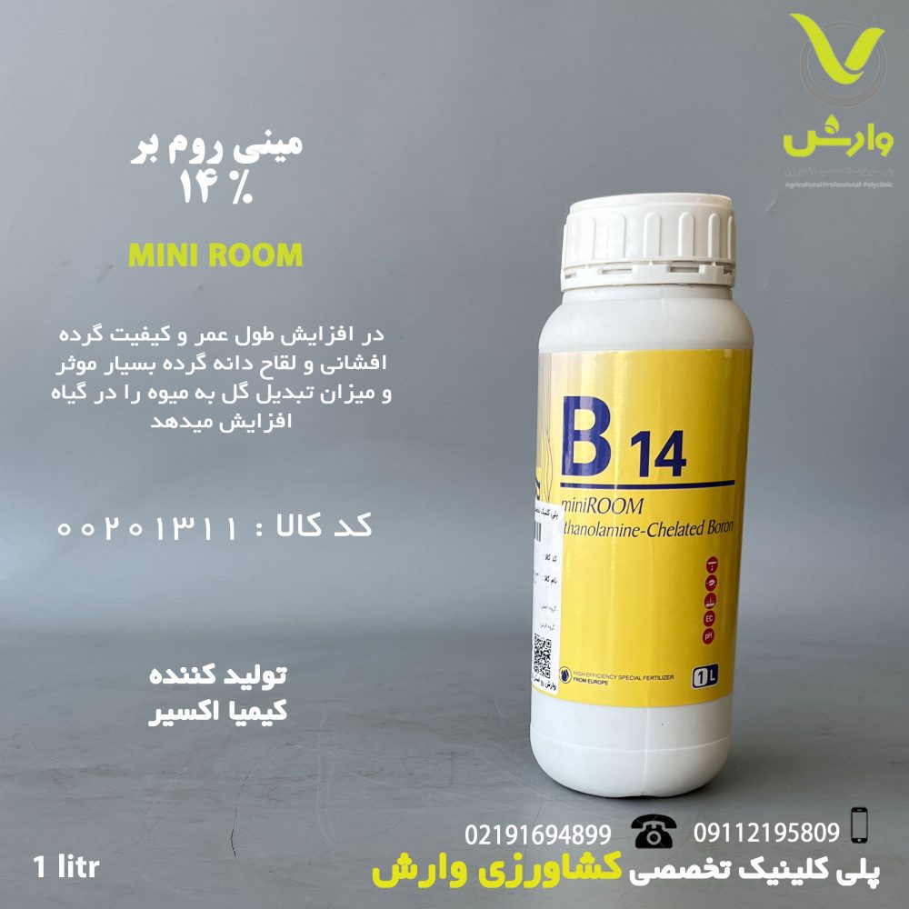 مینی روم بر 14 درصد شرکت روم ROOM یک لیتری