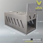 ابعاد تله زنده گیر فلزی گربه شرکت دلتا