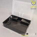 ابعاد تله زنده گیر موش دلتا طول 25 عرض 14 ارتفاع 5