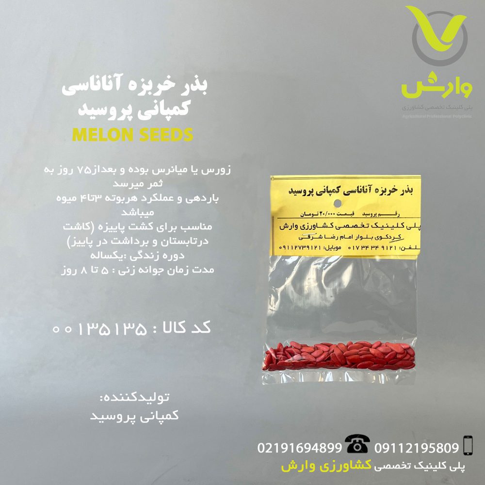 بذر خربزه آناناسی کمپانی پرو سید رقم پرو سید
