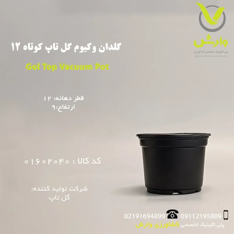 Gol Top Vacuum Pot 12