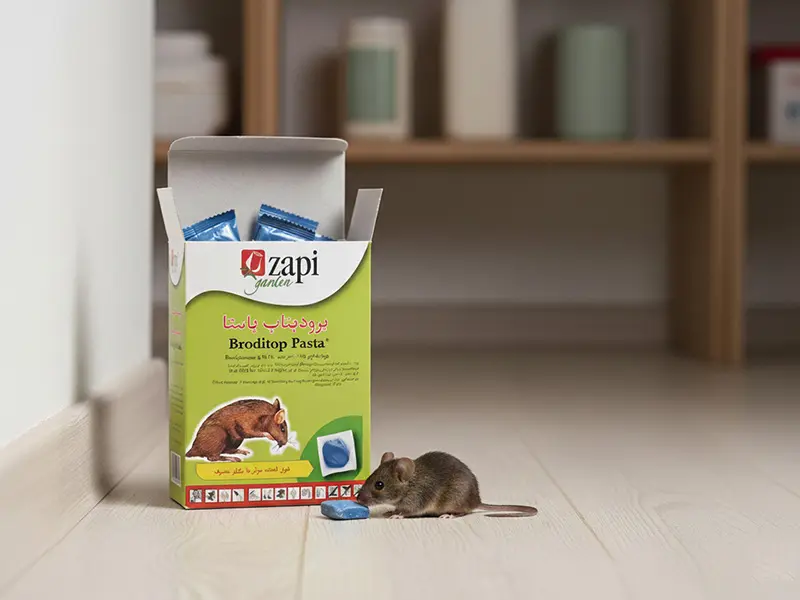 موش کش زاپی برودیتاپ: راه‌حلال نهایی برای موش‌ها با فرمولاسیون ایتالیایی