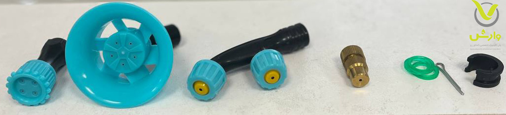 سمپاش شارژی دوکاره ونوس آبی 20 لیتری 1 نازل های سمپاش ونوس دو کاره