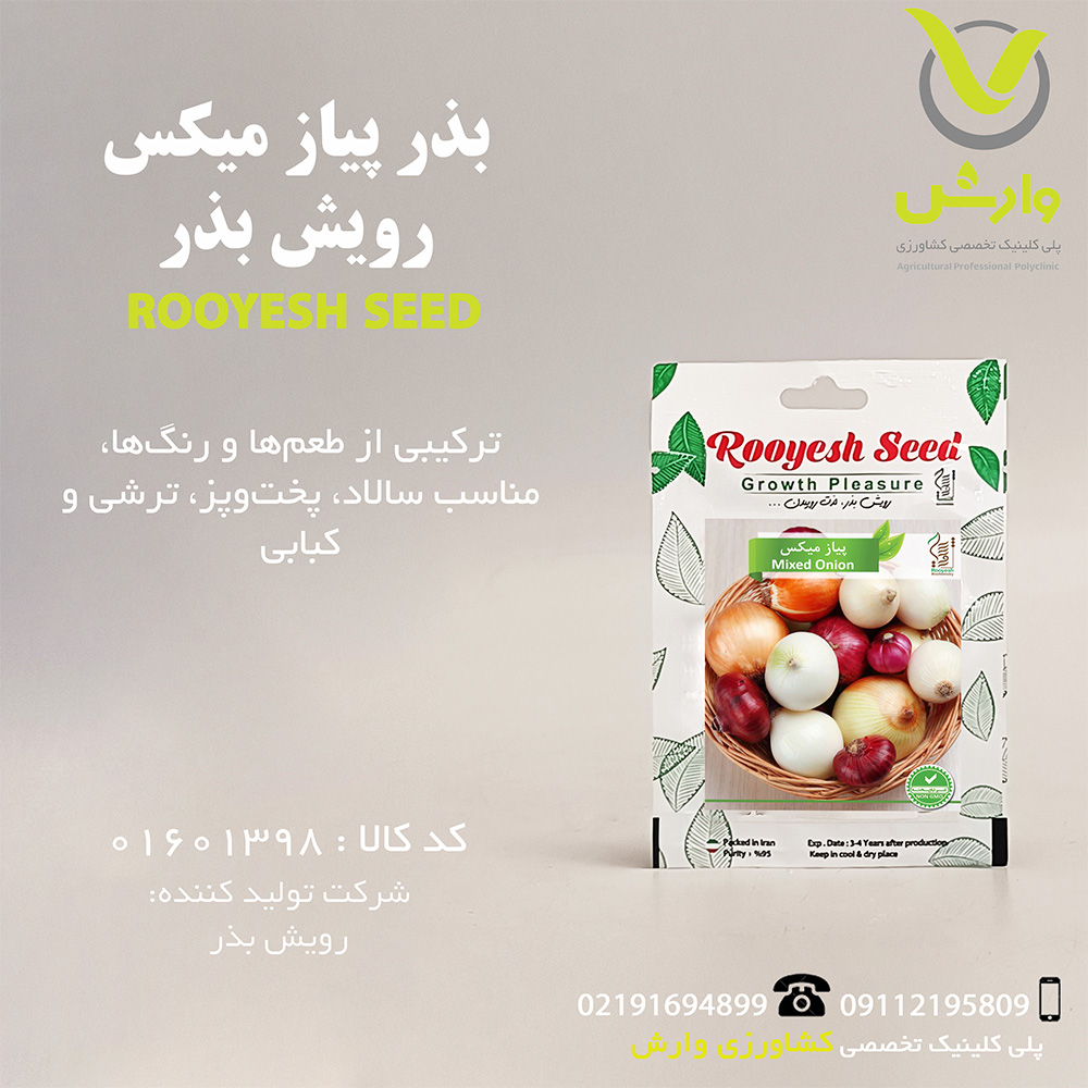 بذر پیاز میکس رویش بذر