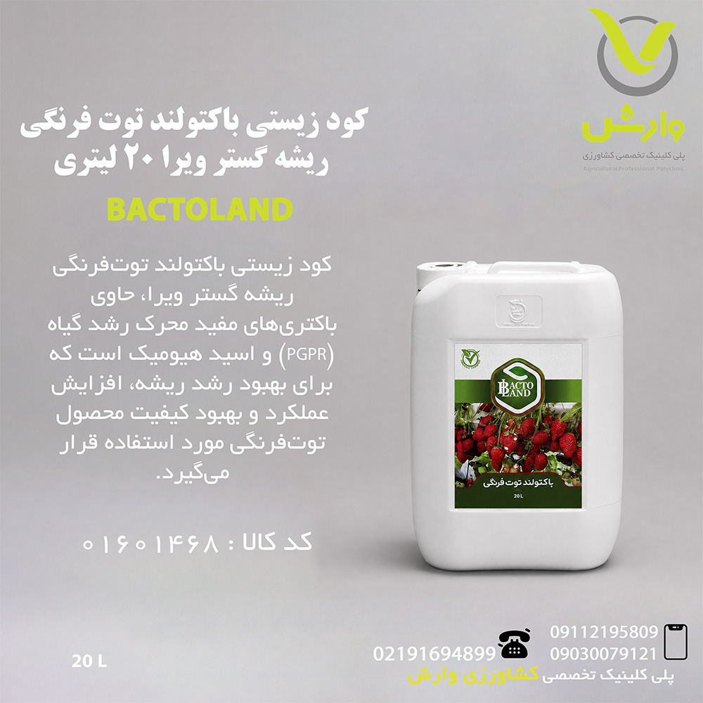 کود زیستی باکتولند توت فرنگی ریشه گستر ویرا 20 لیتری