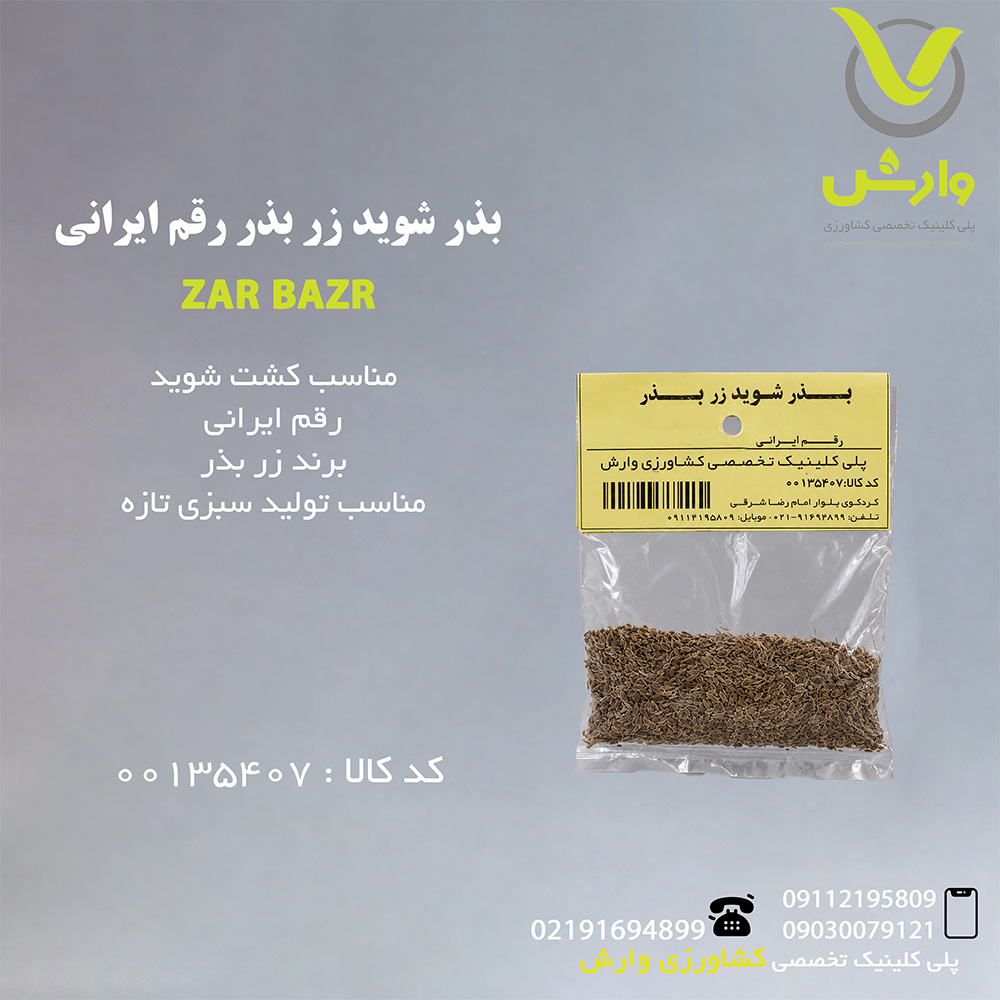 بذر شوید زر بذر رقم ایرانی