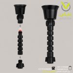 نازل متحرک 4 سوراخ رزوه درون سمپاش 20 لیتری - کد 808 - Image 2
